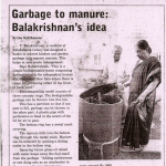 Garbage to manure: Balakrishnan’s idea