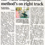 His waste management method’s on right track